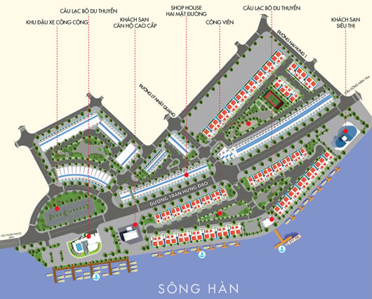 Bản đồ vị trí kết nối CENTRAL RIVERSIDE